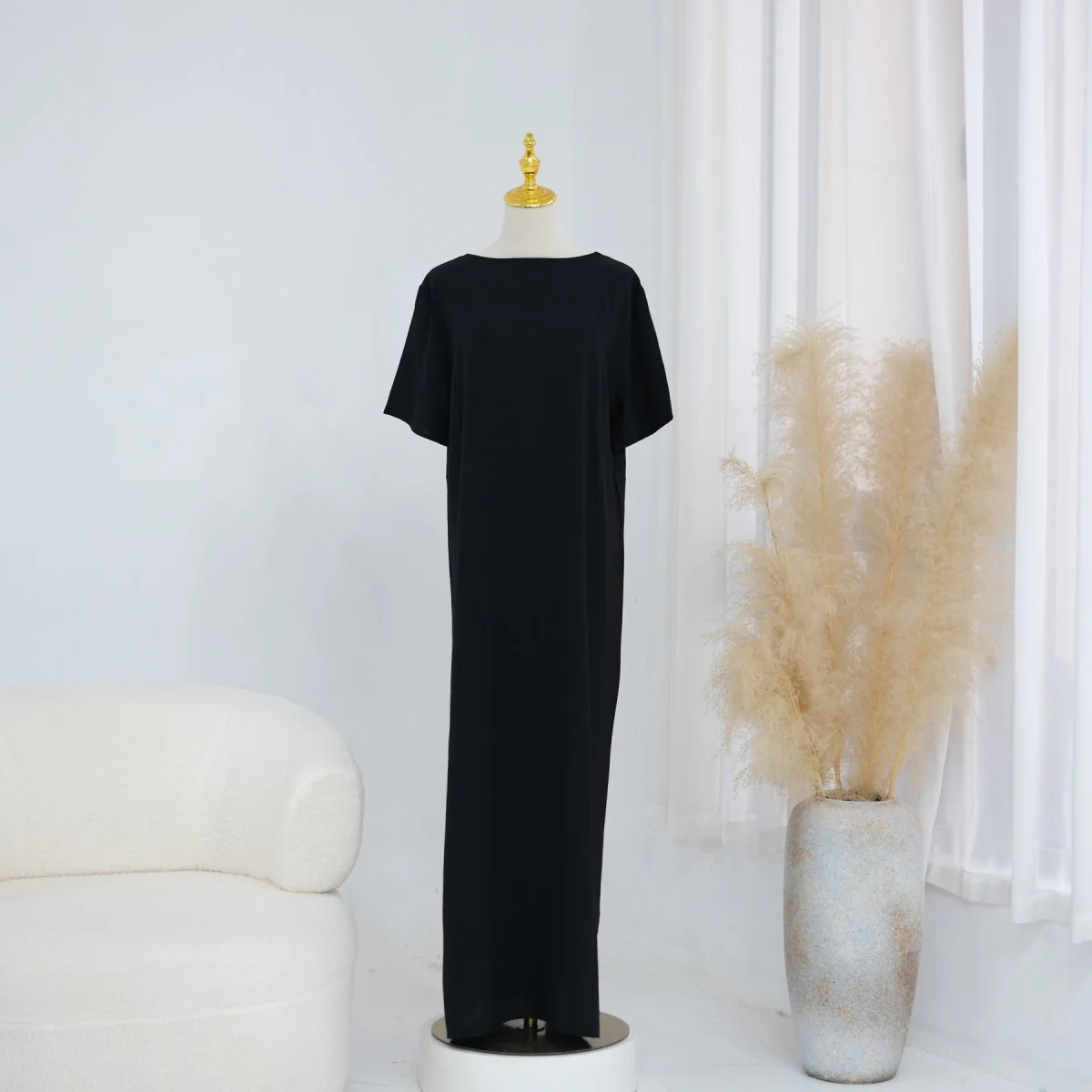 Ice Silk Crinkle Basic Dress(MA392) - Image 8