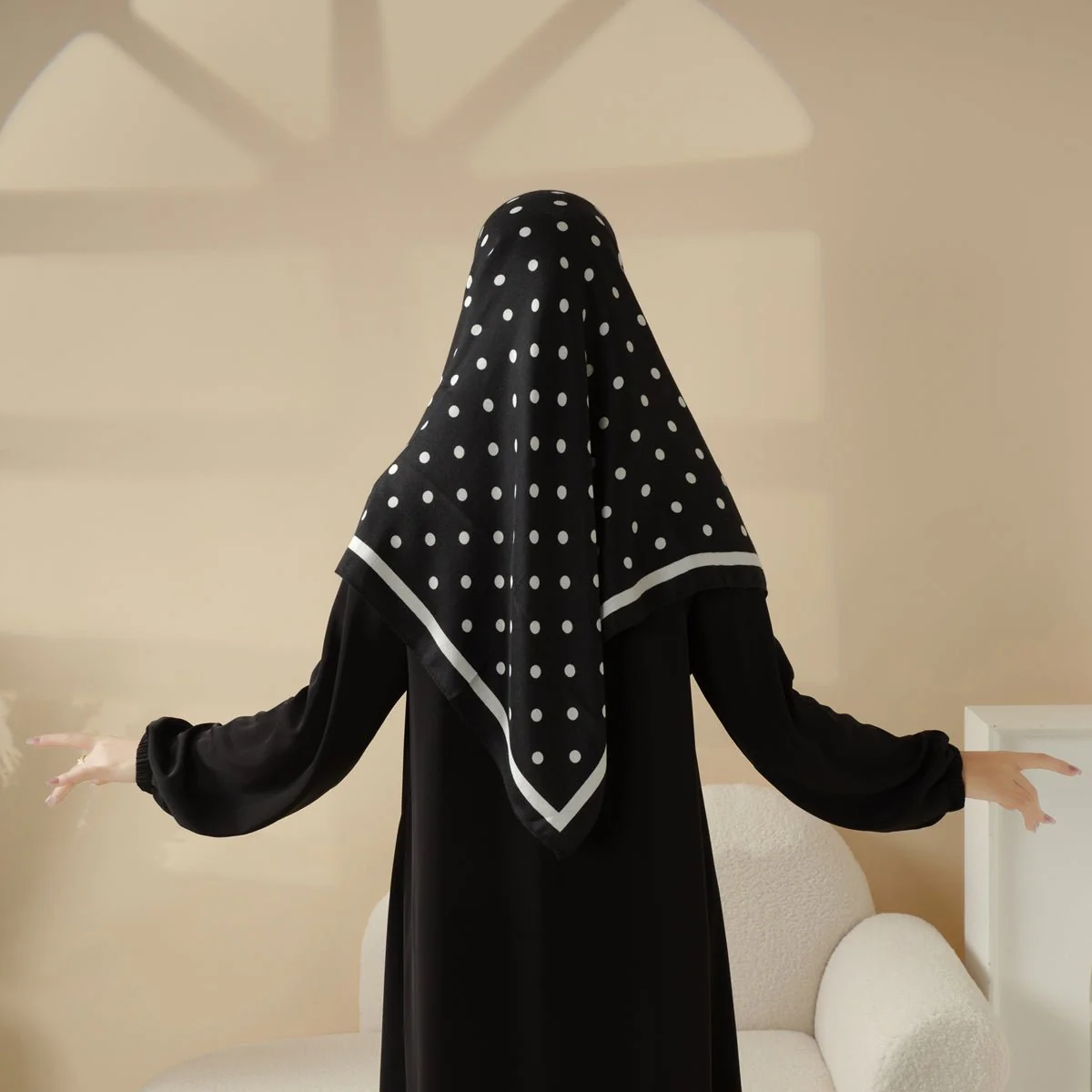 Imitation Cashmere Square Hijab (MH091) - Image 2