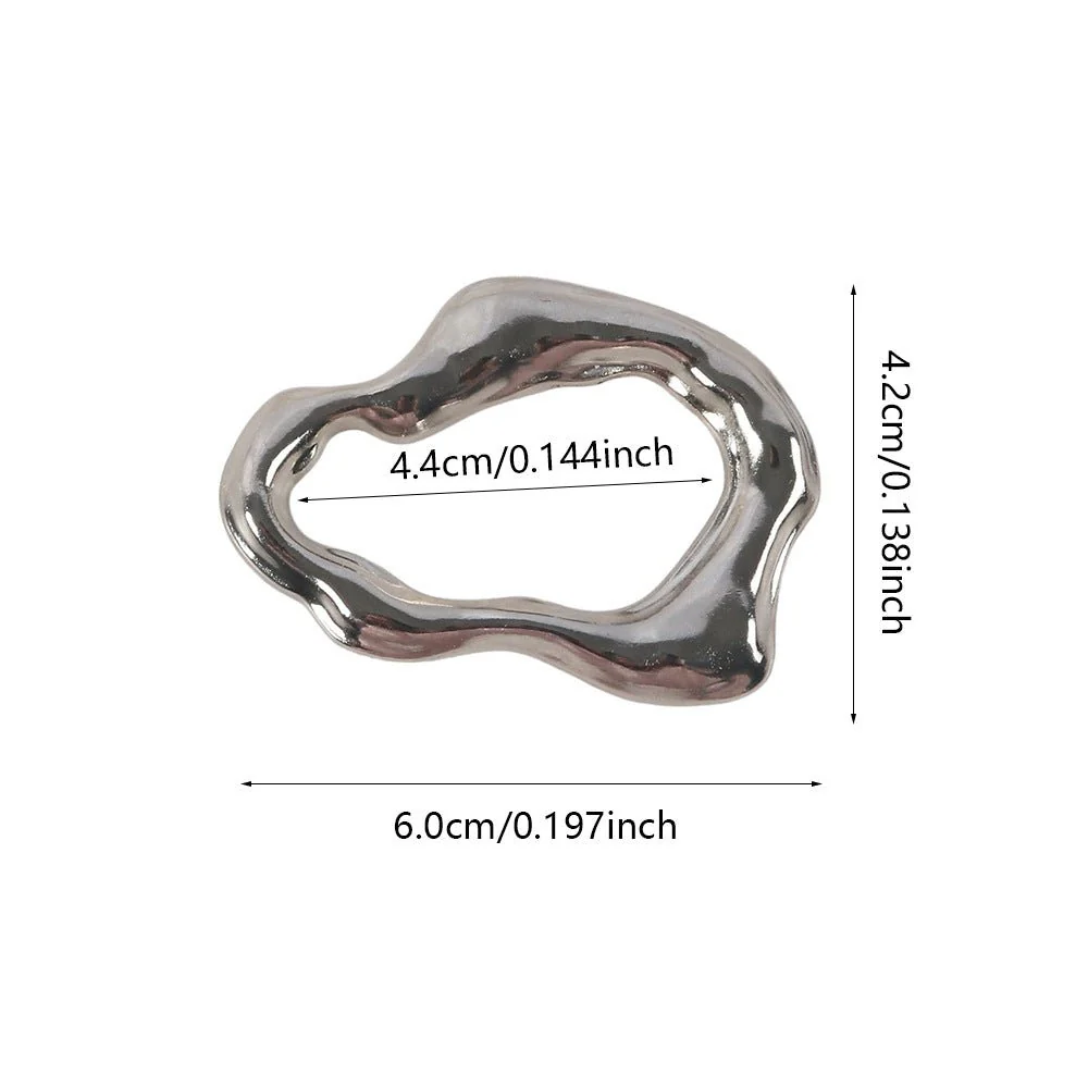 Irregular Metal Hijab Ring(MAC365) - Image 9