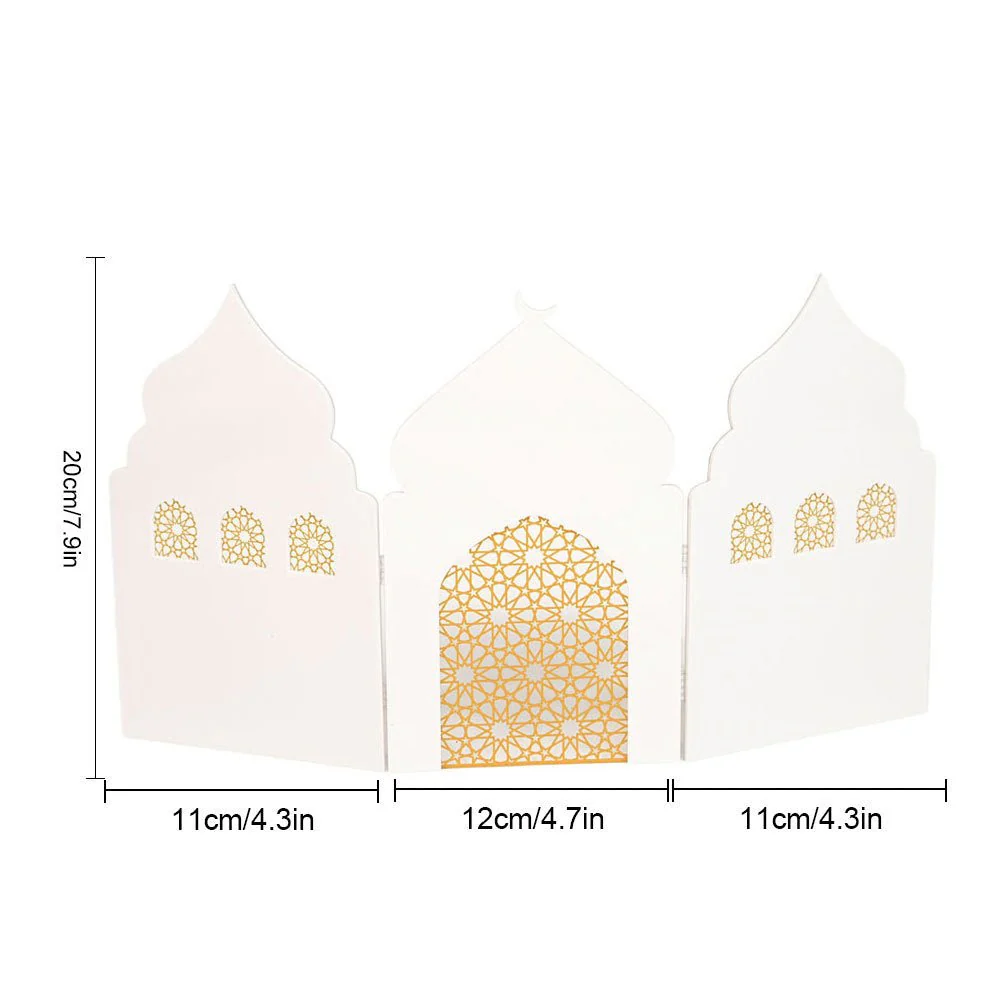 Islamic Acrylic Folding Screen Hollow Pattern Desktop Decor (MAC402) - Image 11