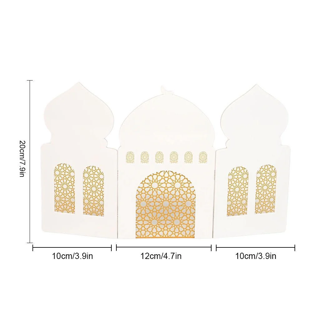 Islamic Acrylic Folding Screen Hollow Pattern Desktop Decor (MAC402) - Image 13