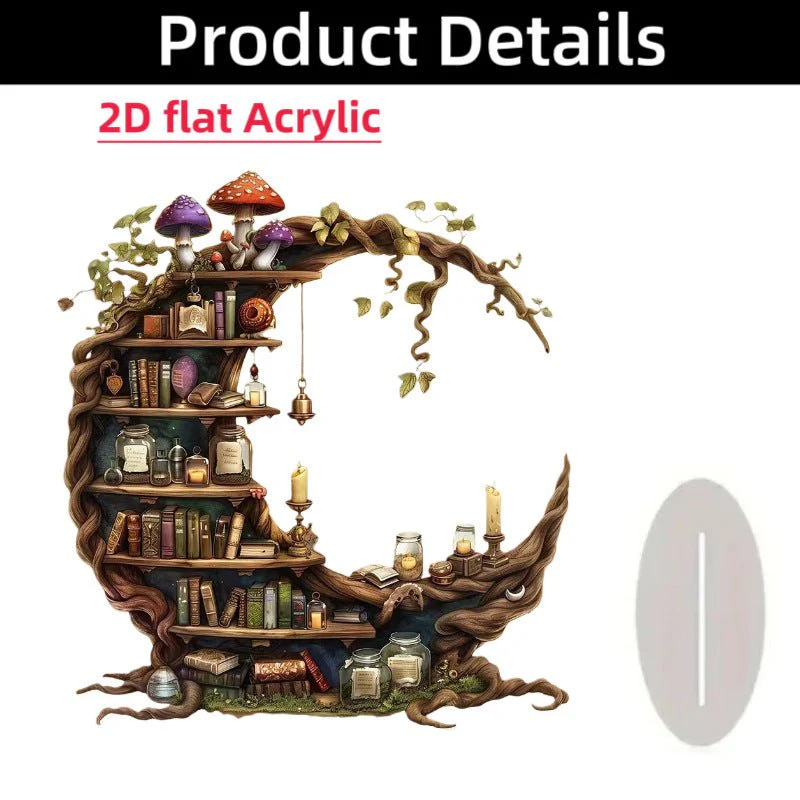 Islamic Crescent with Islamic Motifs Acrylic Desktop Ornament (MAC398) - Image 25