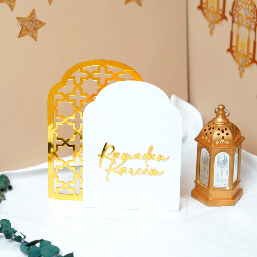 Islamic Hollow Pattern Acrylic Tabletop Decor (MAC404) - Image 17