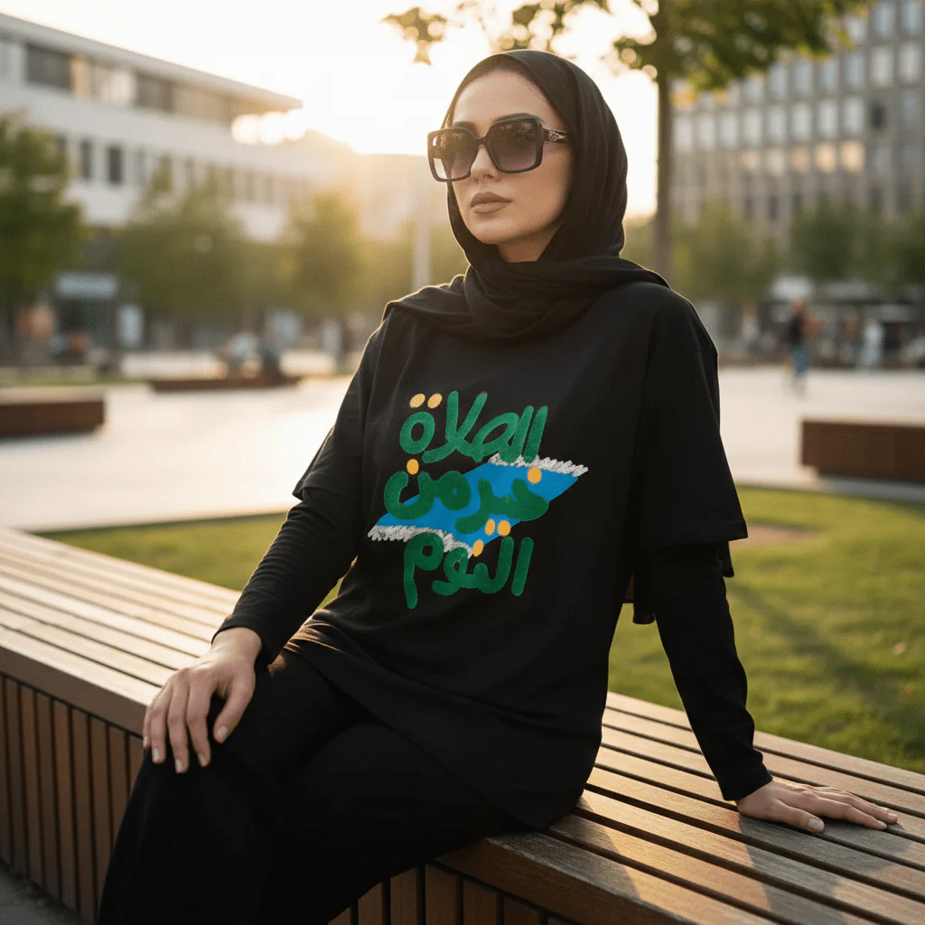 Islamic Style Artistic Design Short Sleeve T-Shirt Collection (MS182) - Image 3