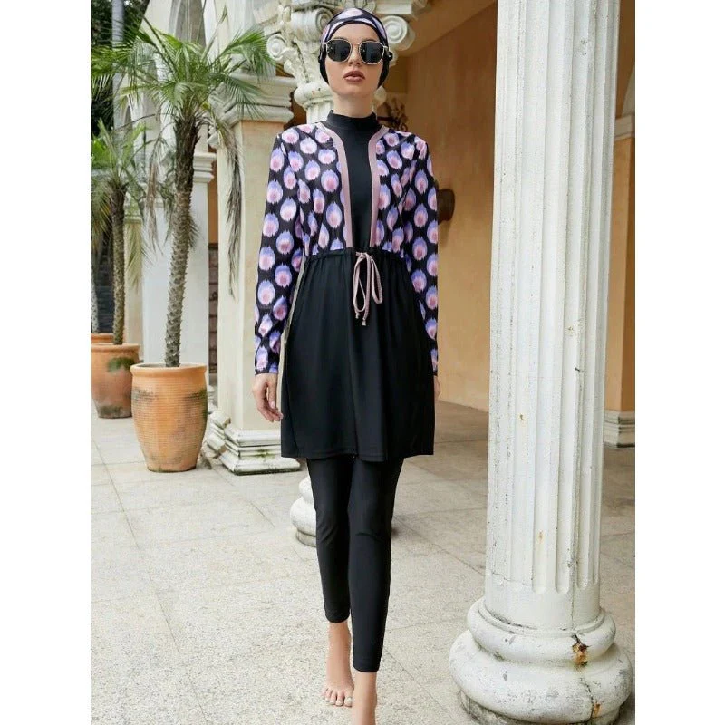 Islamic Swimwear Hijab | Muslim Women Swimwear Islamic Modest Swimsuit (MB017) - Image 4