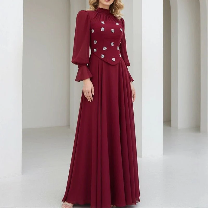 Jewel Embellished Maxi Dress (MS393) - Image 4