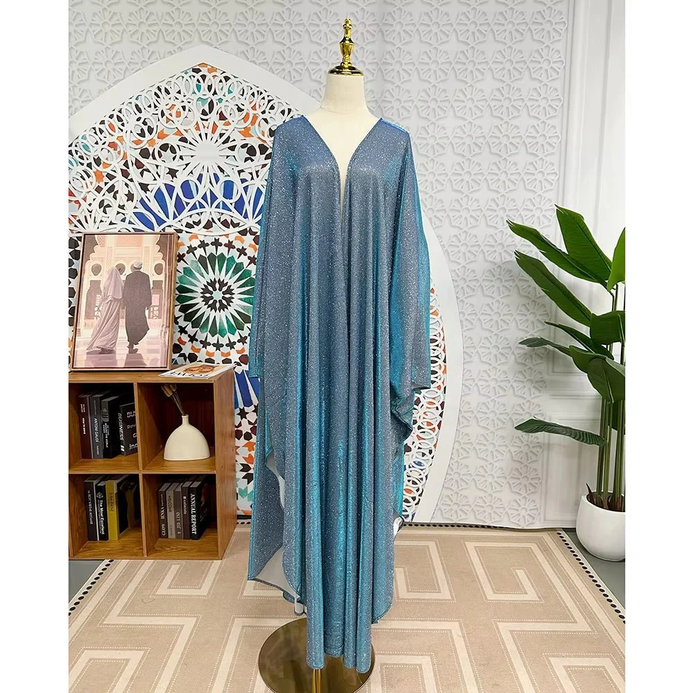 Kaftan Batwing Sleeve Glitter Open Abaya (MOA098) - Image 10