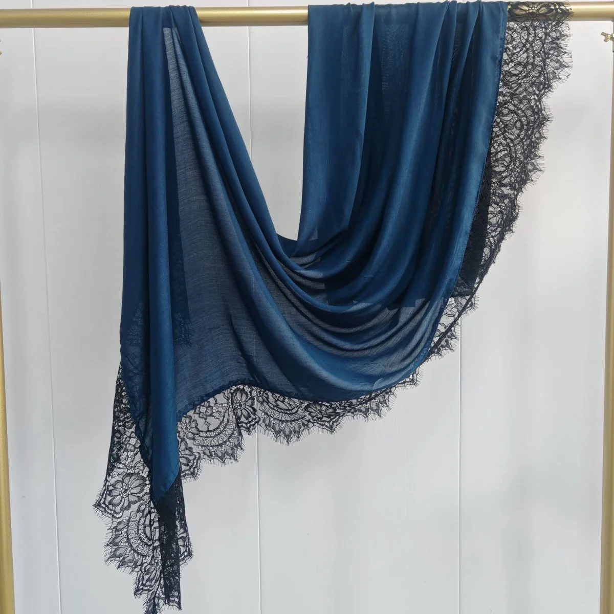 Lace Trim Rayon Hijab Scarf(MH211) - Image 10