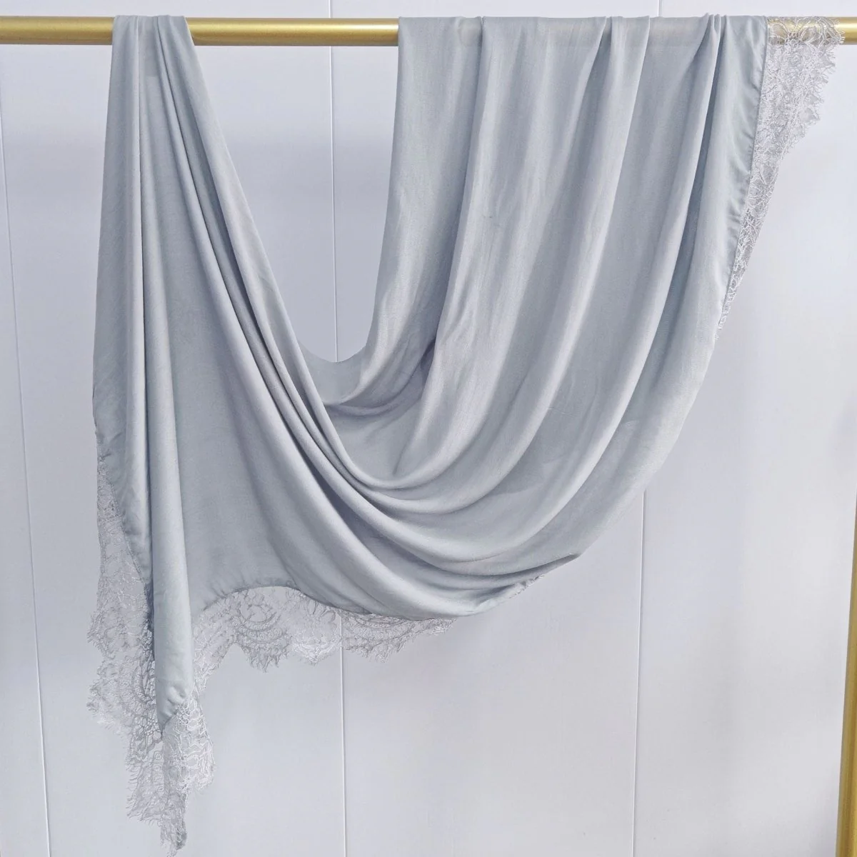 Lace Trim Rayon Hijab Scarf(MH211) - Image 13
