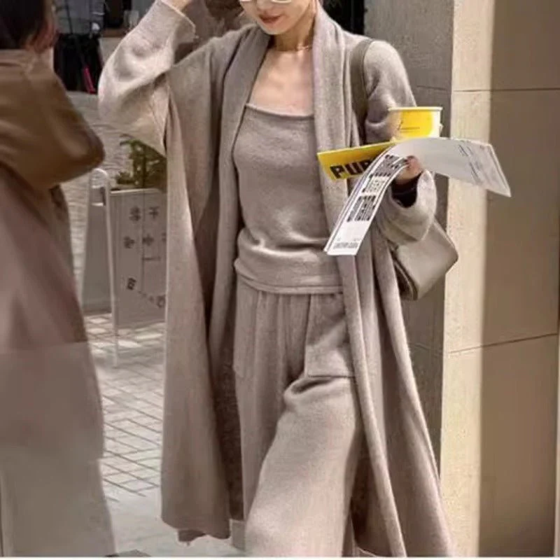 Lazy Style Three-Piece Knit Set(MS165) - Image 4