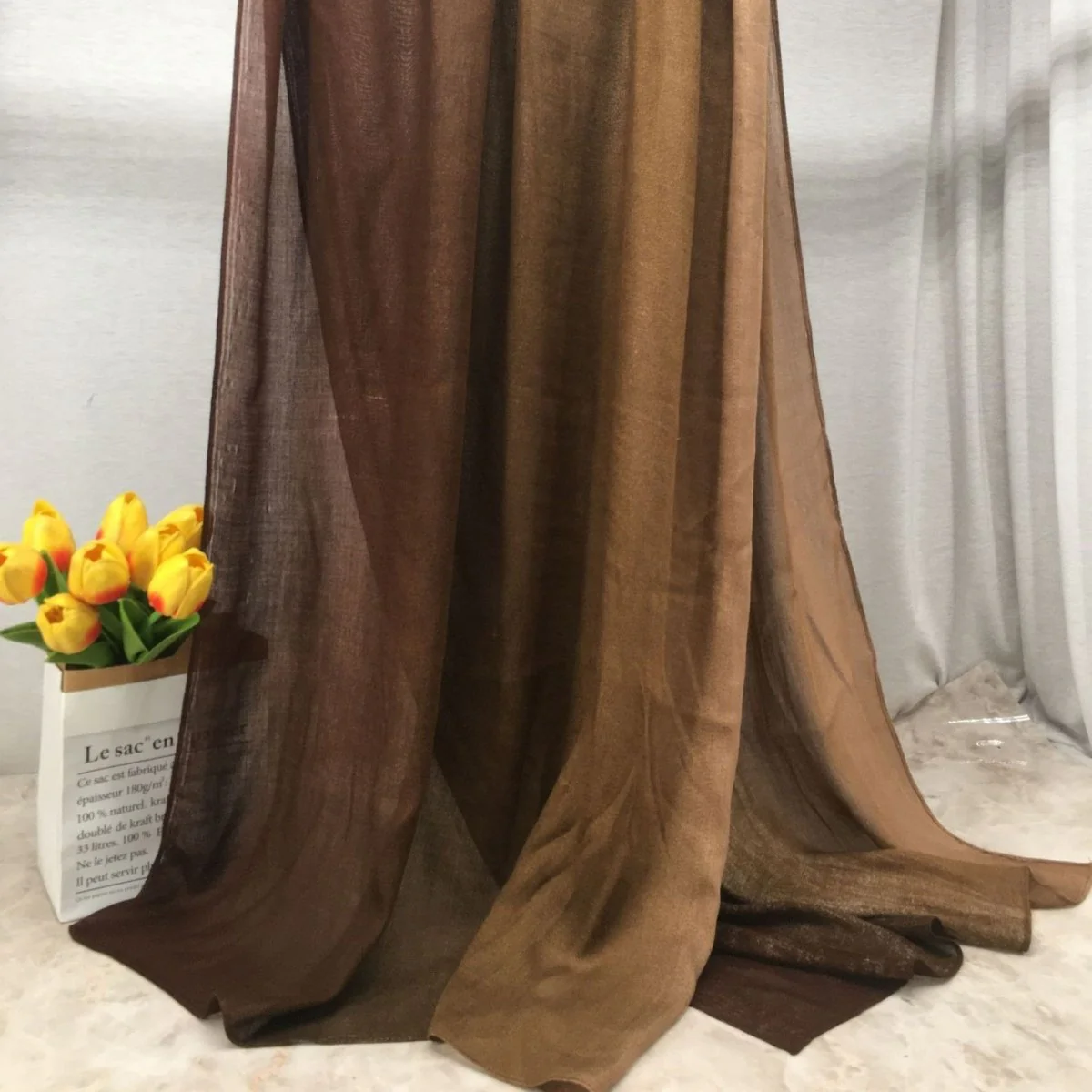 Lightweight Breathable Gradient Shawl Hijab (MH194) - Image 3