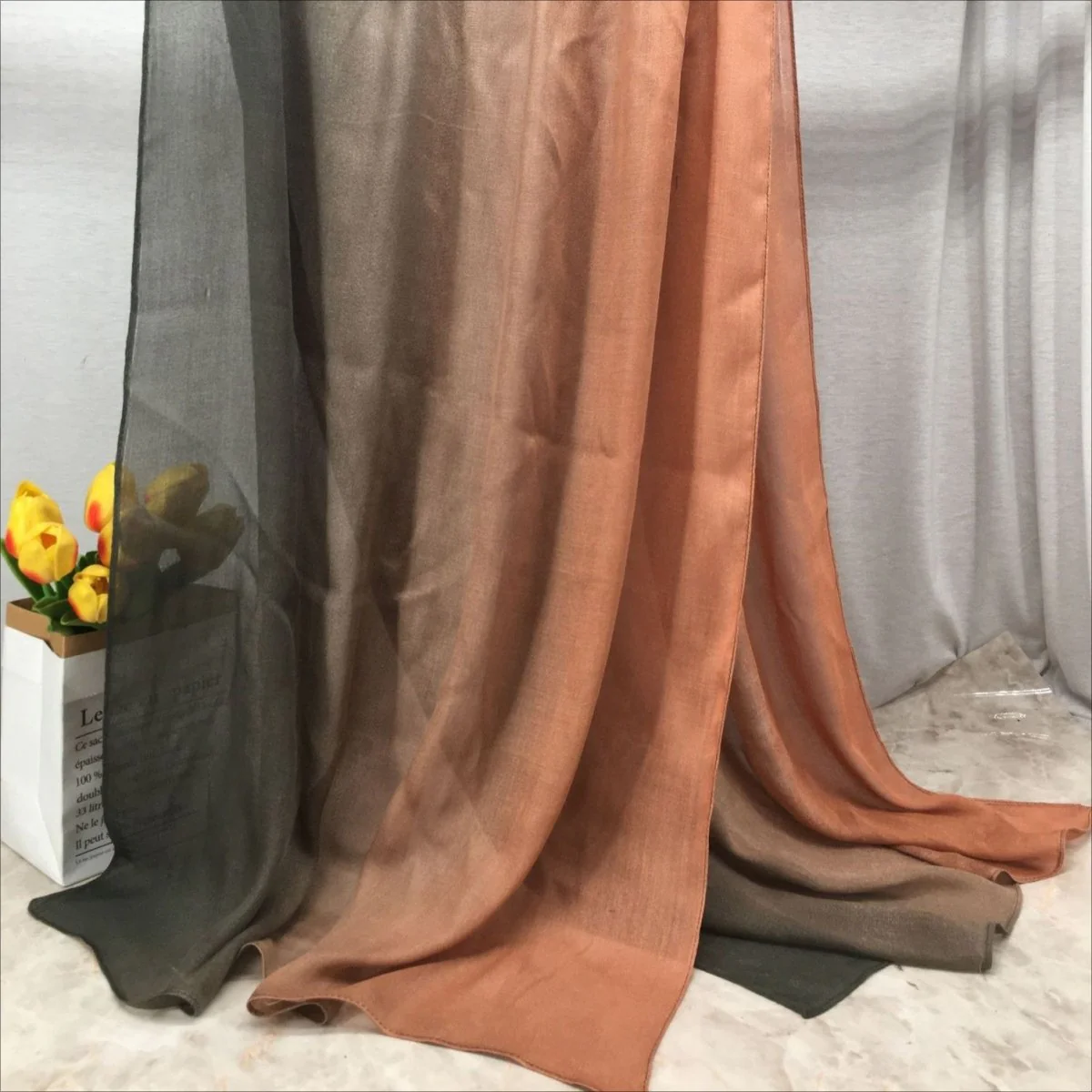 Lightweight Breathable Gradient Shawl Hijab (MH194) - Image 4