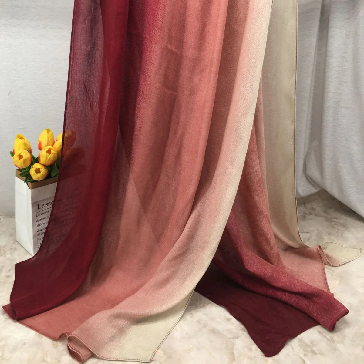 Lightweight Breathable Gradient Shawl Hijab (MH194) - Image 6
