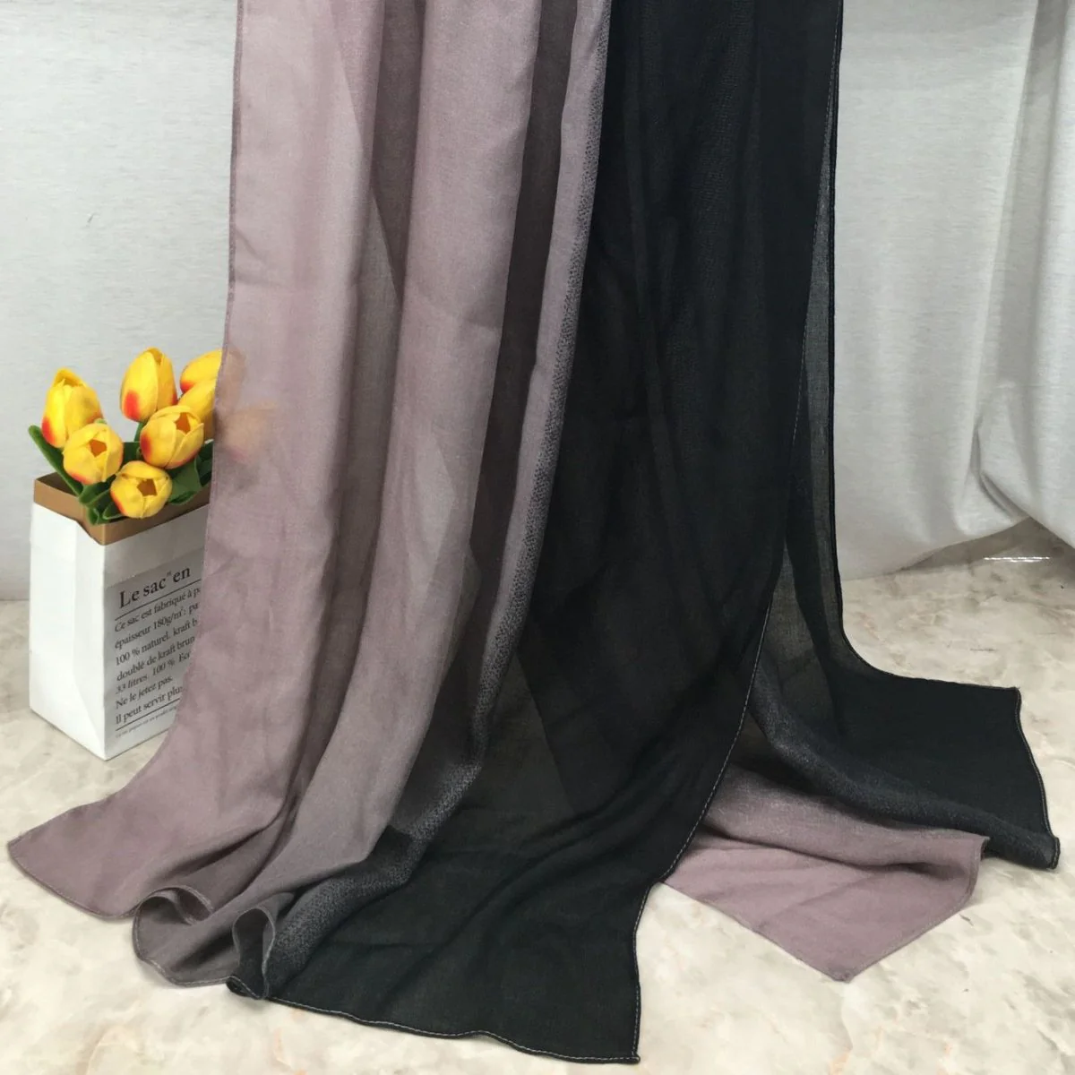 Lightweight Breathable Gradient Shawl Hijab (MH194) - Image 9