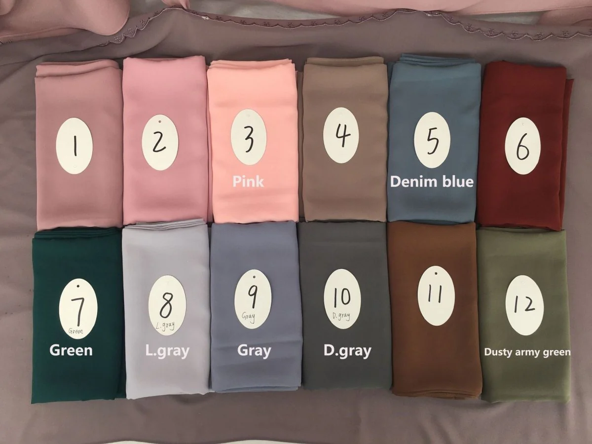 Lightweight Breathable Soft Minimalist Hijab (MH191) - Image 4