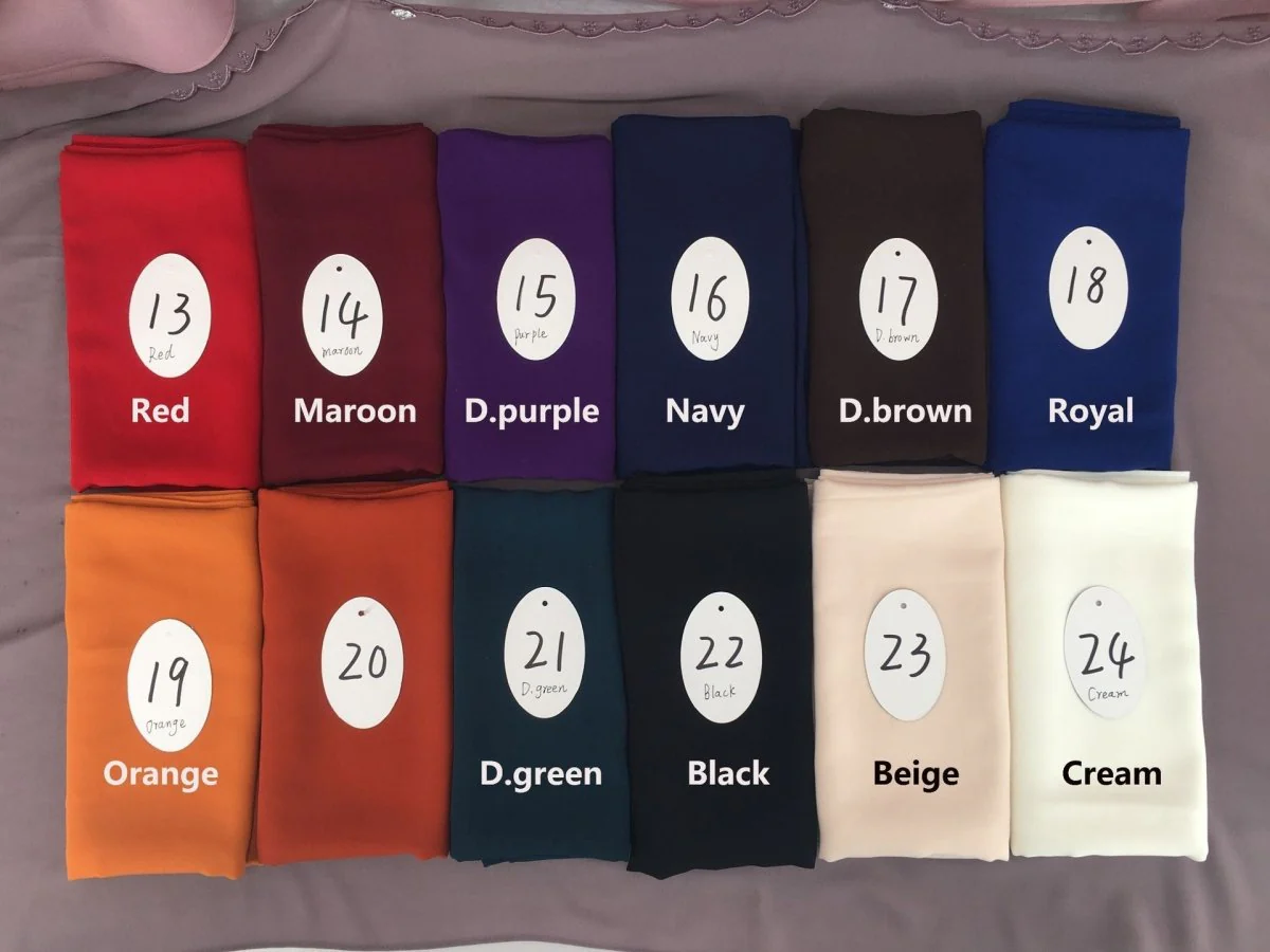 Lightweight Breathable Soft Minimalist Hijab (MH191) - Image 5