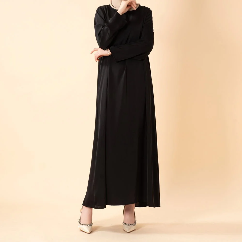 Long Sleeve Satin Inner Dress (MA061) - Image 5
