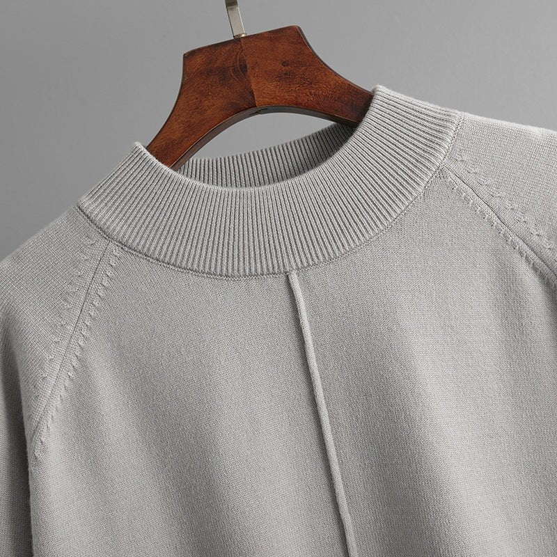 Loose Fit Solid Color Knit Two-Piece Set | Pullover Sweater & Wide Leg Pants with Side Slits(MS143) - Image 16