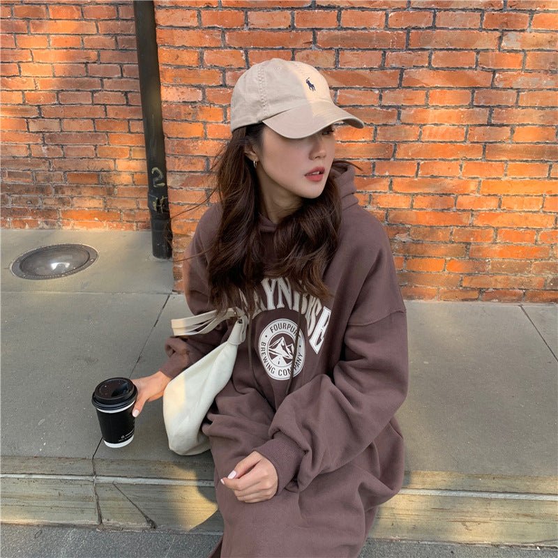 Loose Slim Long Hoodie Sweater (MS074) - Image 10