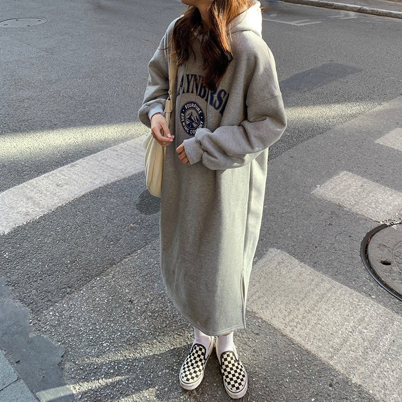 Loose Slim Long Hoodie Sweater (MS074) - Image 2