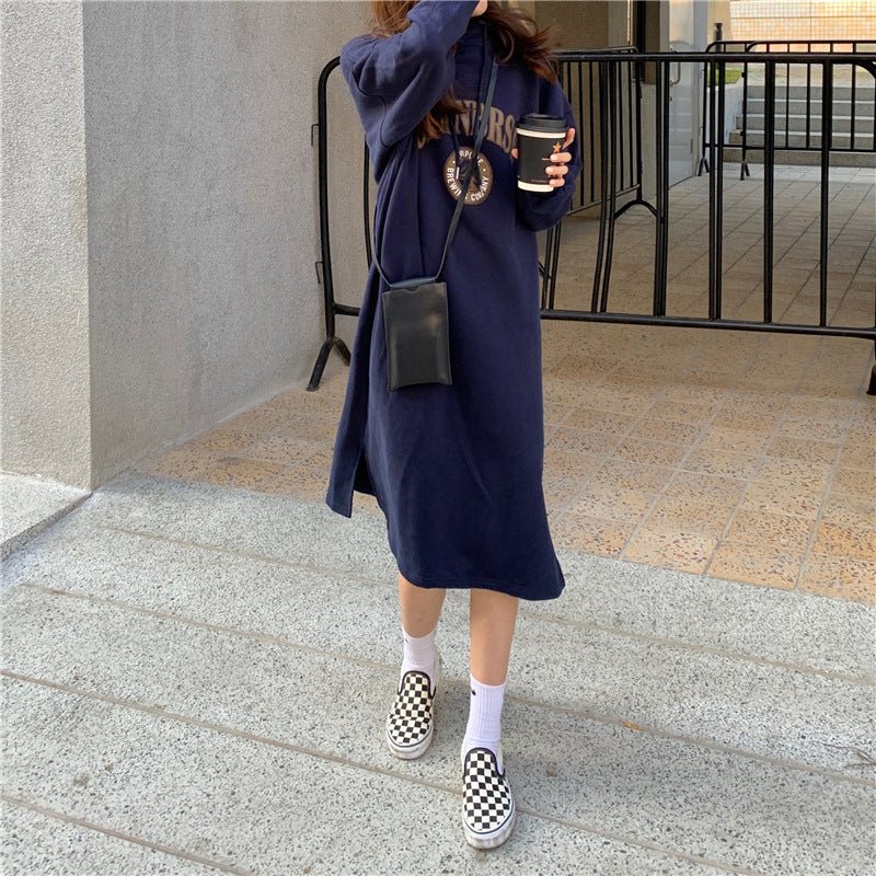 Loose Slim Long Hoodie Sweater (MS074) - Image 3