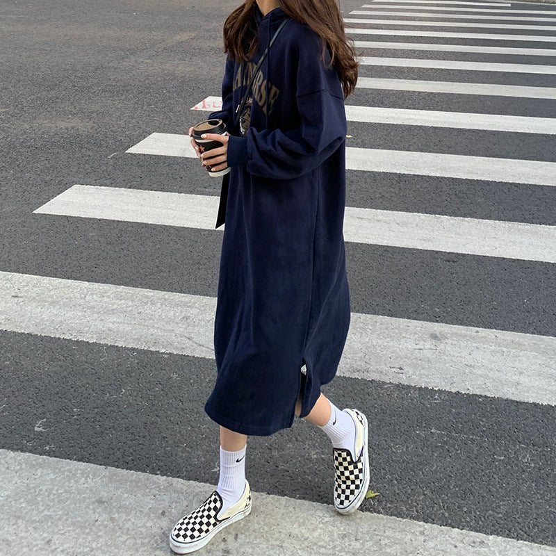 Loose Slim Long Hoodie Sweater (MS074) - Image 6
