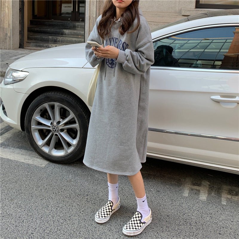Loose Slim Long Hoodie Sweater (MS074) - Image 8