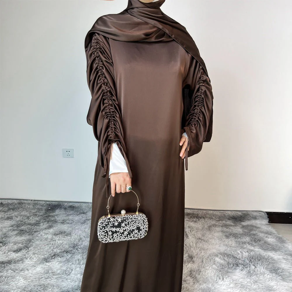 Loose Swing Adjustable Lantern Sleeve Abaya Dress (MA167) - Image 10