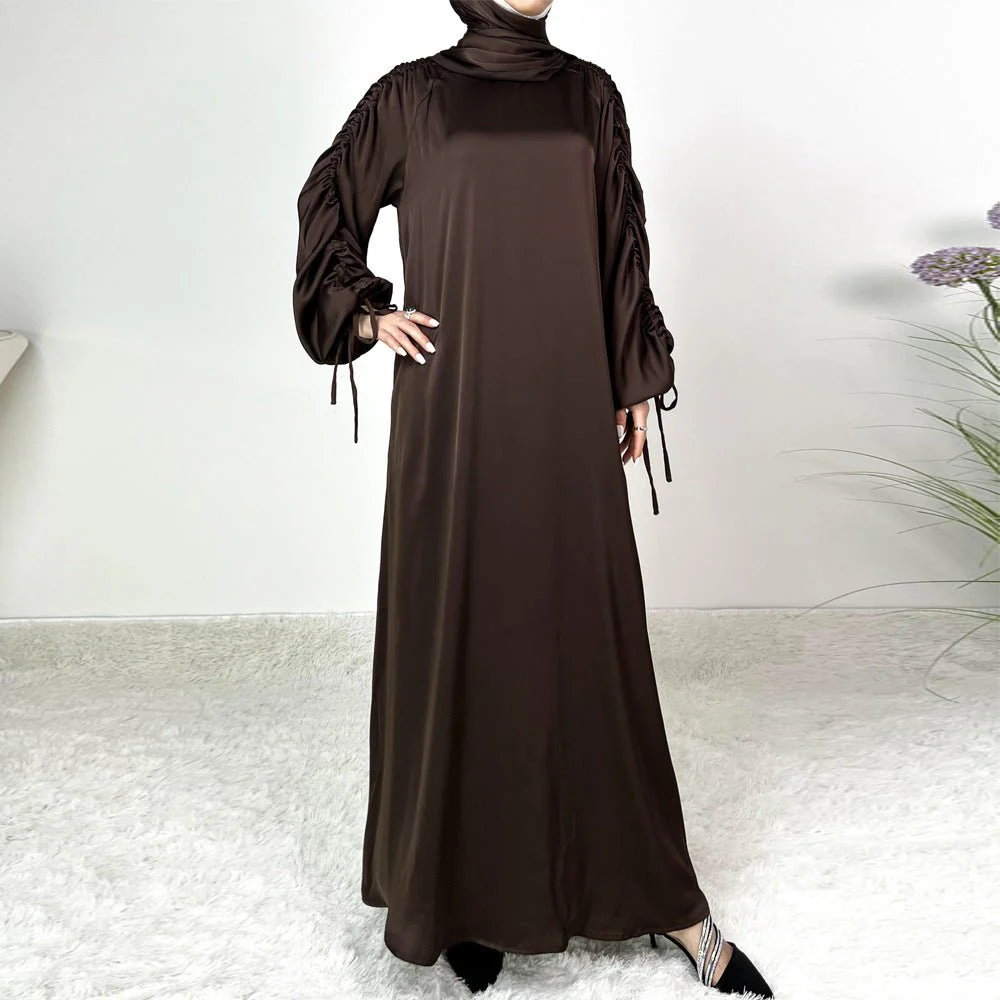 Loose Swing Adjustable Lantern Sleeve Abaya Dress (MA167) - Image 11