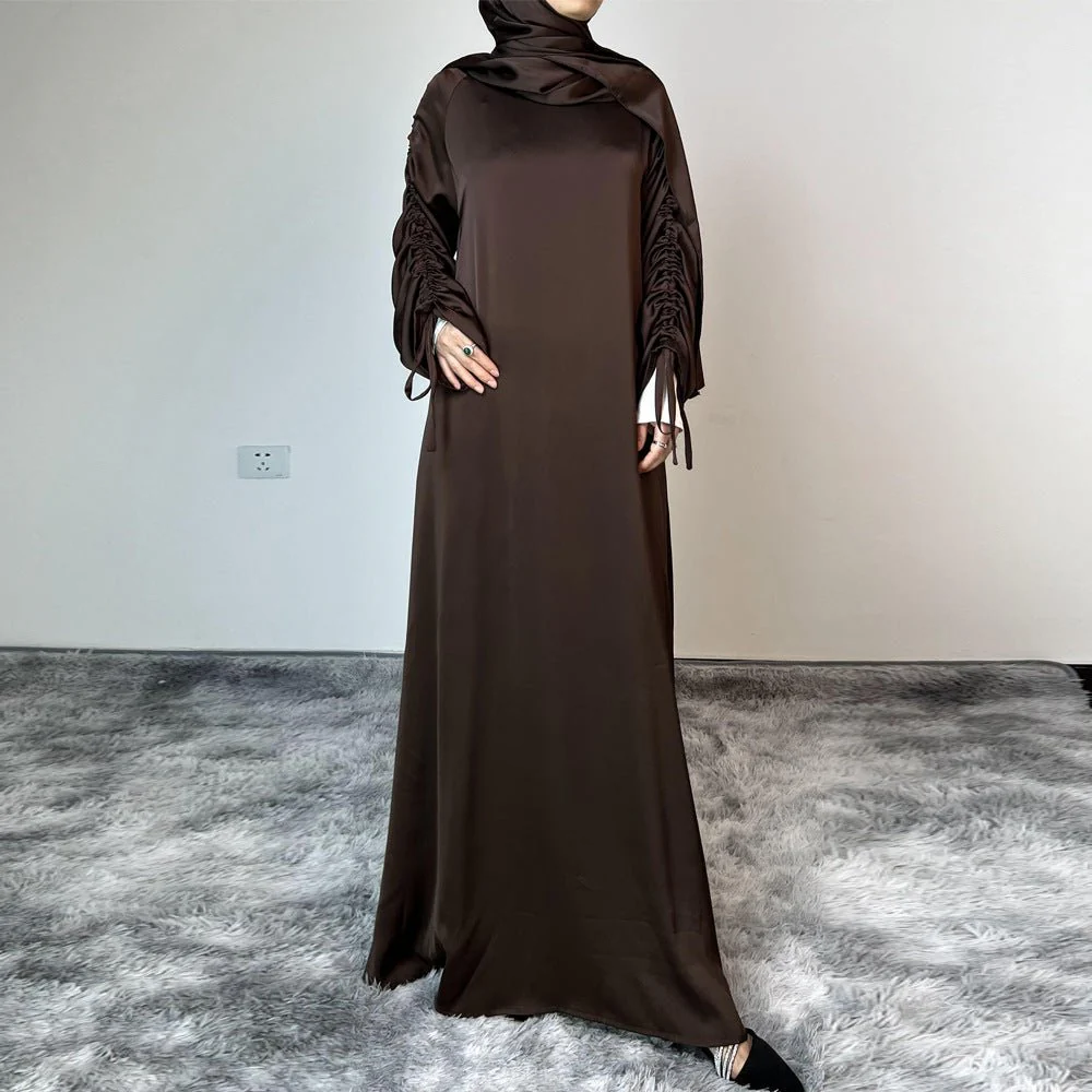 Loose Swing Adjustable Lantern Sleeve Abaya Dress (MA167) - Image 12