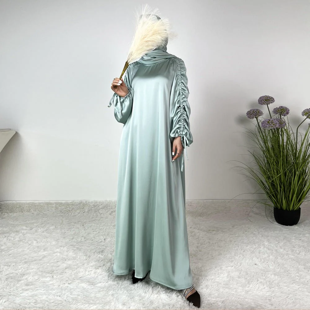 Loose Swing Adjustable Lantern Sleeve Abaya Dress (MA167) - Image 4