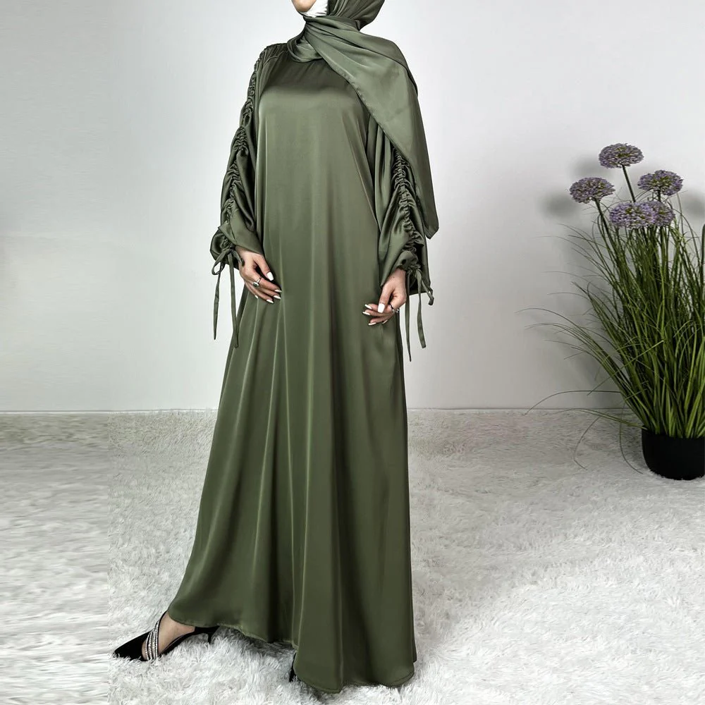 Loose Swing Adjustable Lantern Sleeve Abaya Dress (MA167) - Image 6