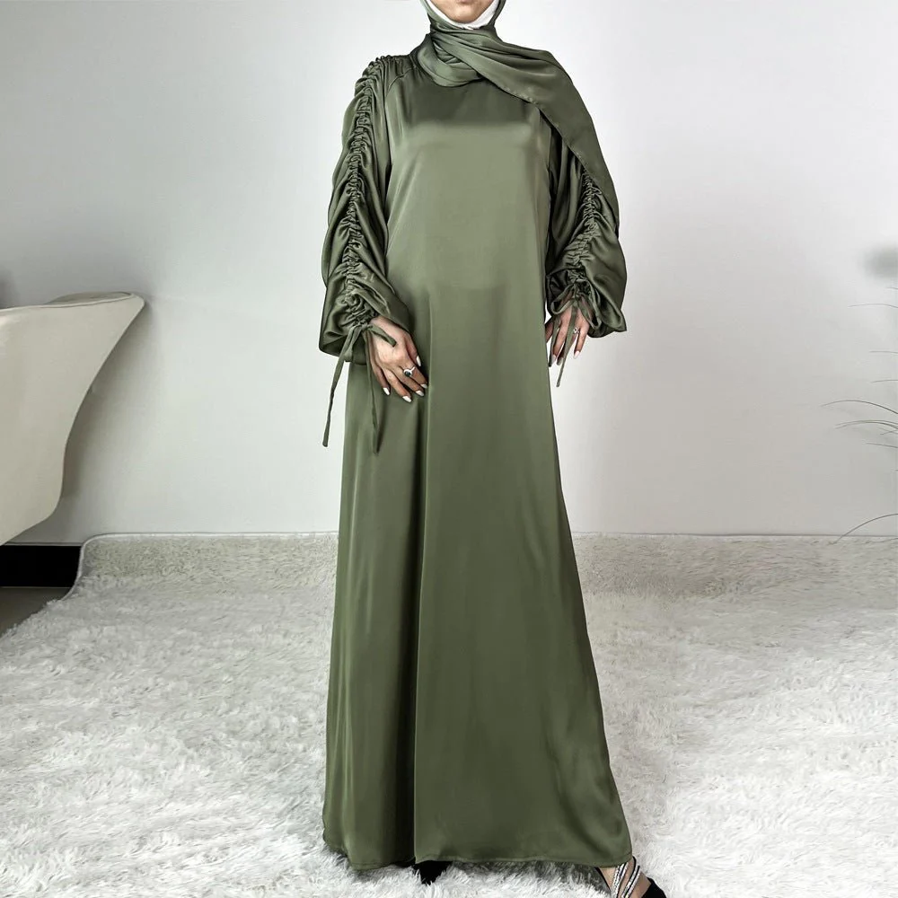 Loose Swing Adjustable Lantern Sleeve Abaya Dress (MA167) - Image 7