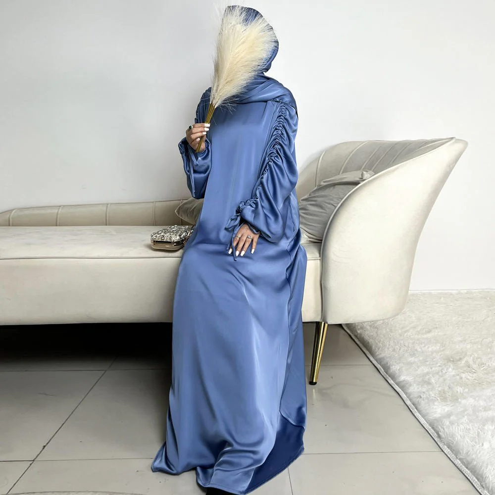 Loose Swing Adjustable Lantern Sleeve Abaya Dress (MA167) - Image 9