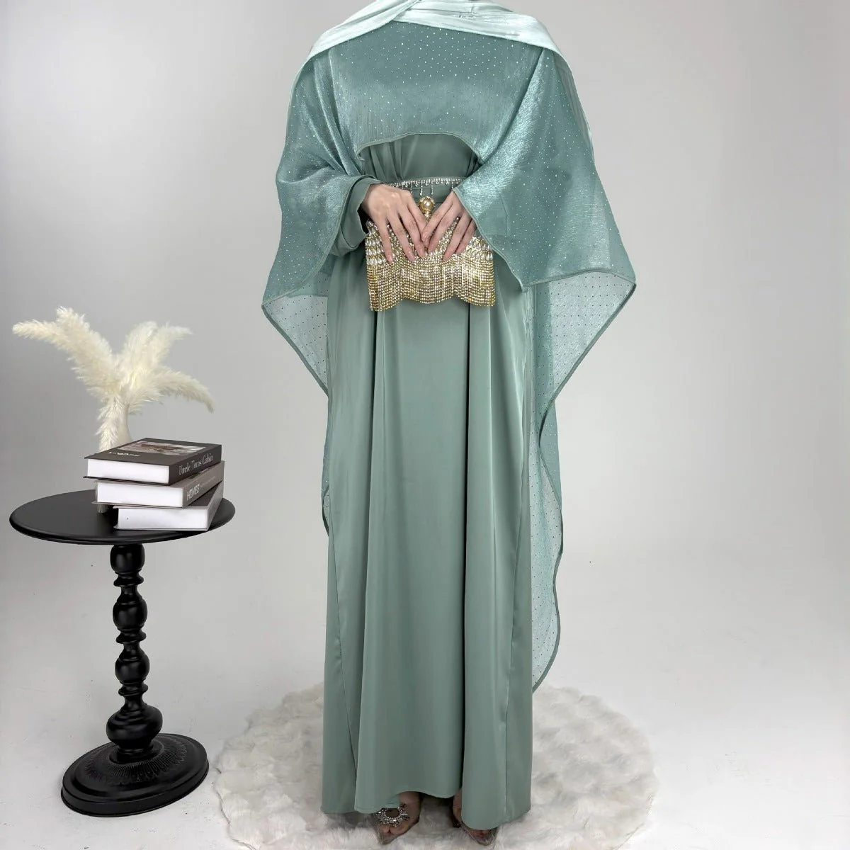 Luminous Modest Robe Collection | Elegant Cloak Suit Dresses (MA252) - Image 10