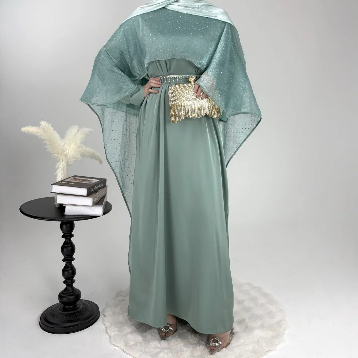 Luminous Modest Robe Collection | Elegant Cloak Suit Dresses (MA252) - Image 12