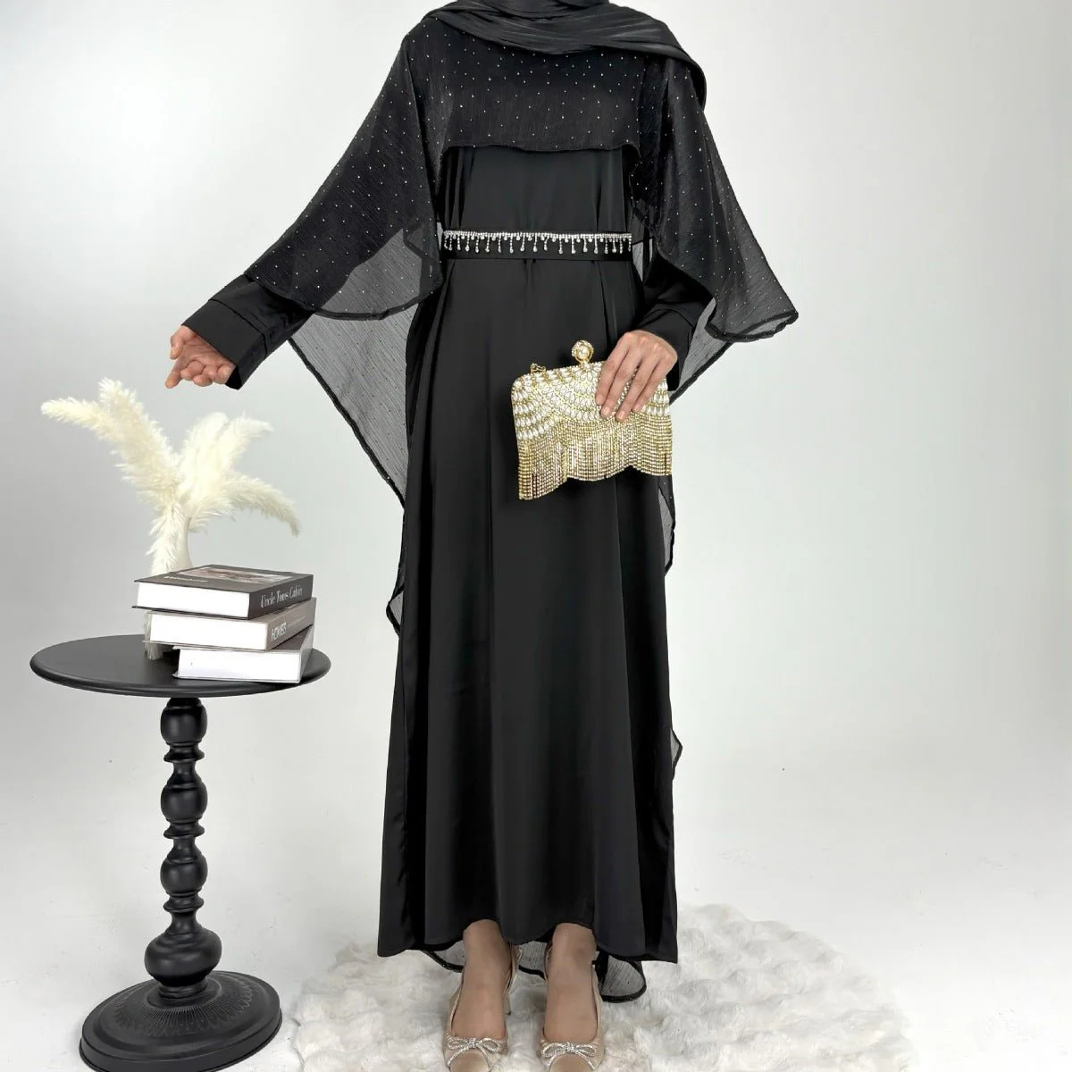 Luminous Modest Robe Collection | Elegant Cloak Suit Dresses (MA252) - Image 4