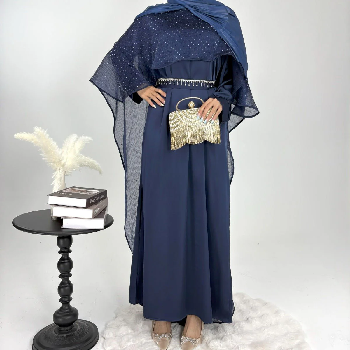 Luminous Modest Robe Collection | Elegant Cloak Suit Dresses (MA252) - Image 7