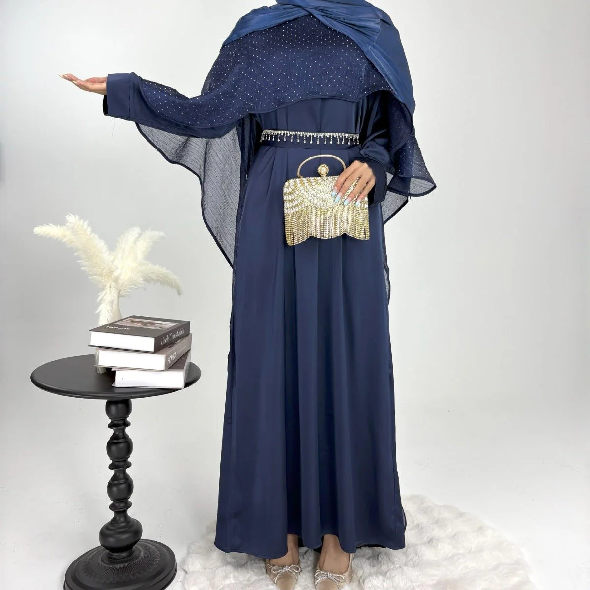 Luminous Modest Robe Collection | Elegant Cloak Suit Dresses (MA252) - Image 8