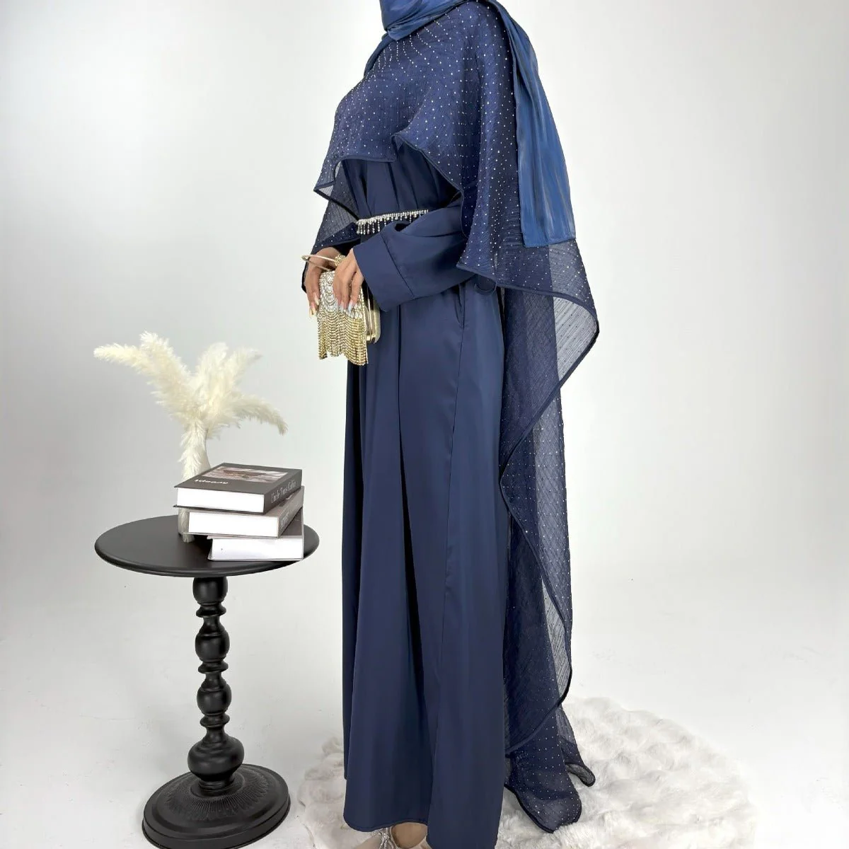 Luminous Modest Robe Collection | Elegant Cloak Suit Dresses (MA252) - Image 9