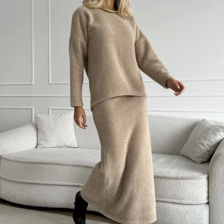 Luxe Fuzzy Sweater & Mermaid Skirt Set(MS192) - Image 16