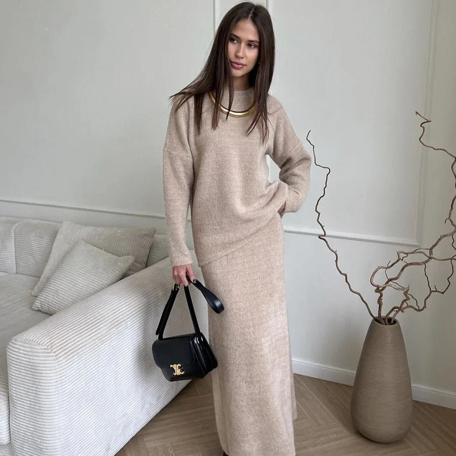 Luxe Fuzzy Sweater & Mermaid Skirt Set(MS192) - Image 17