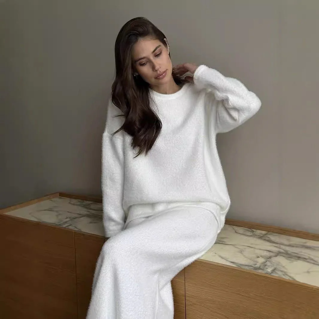 Luxe Fuzzy Sweater & Mermaid Skirt Set(MS192) - Image 3