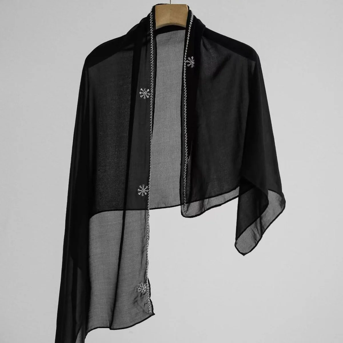 Luxury Embellished Open Abaya & Hijab Set (MOA276) - Image 4