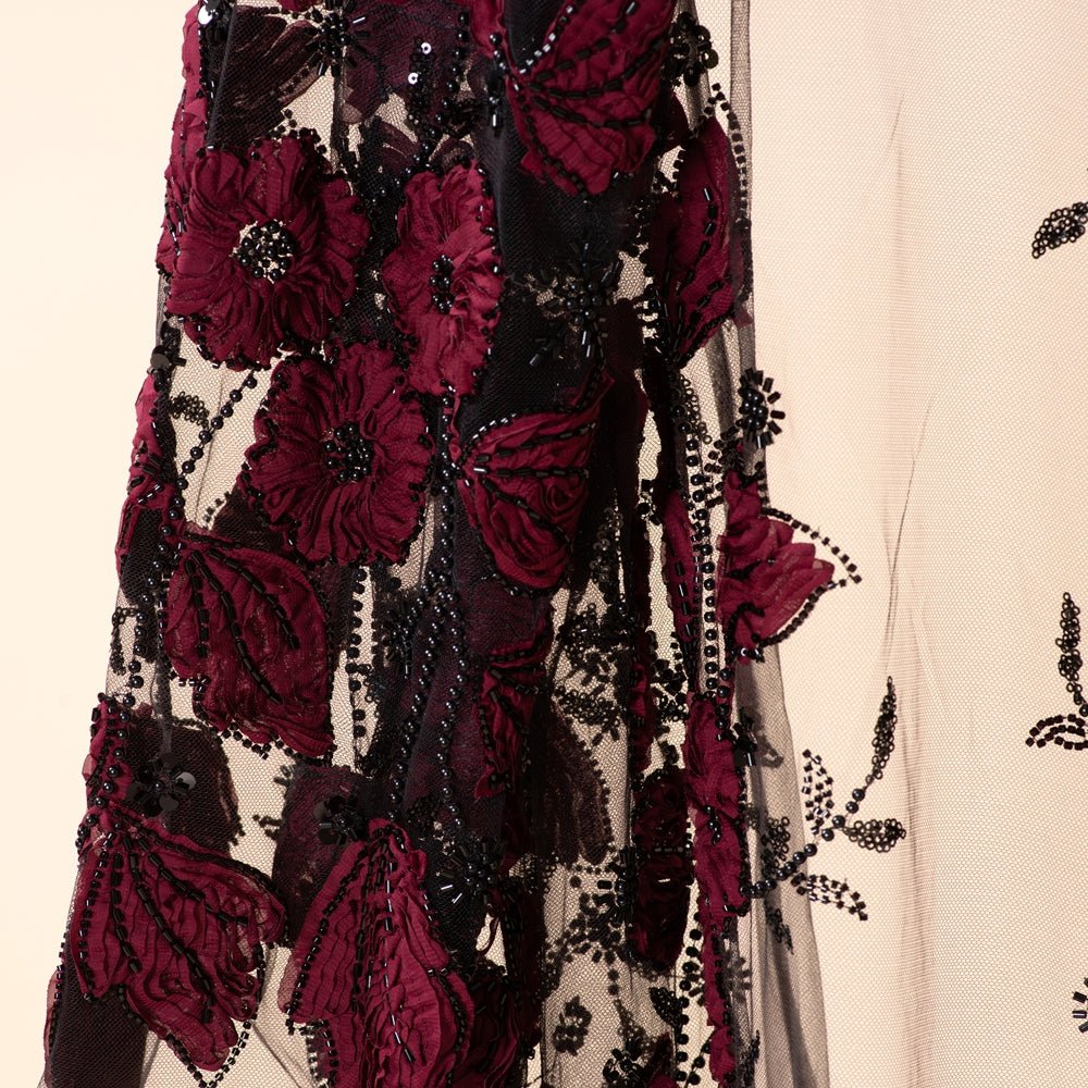 Sunlit Petals Floral Embroidered Abaya – Secret Garden Series (MOA300) - Image 18
