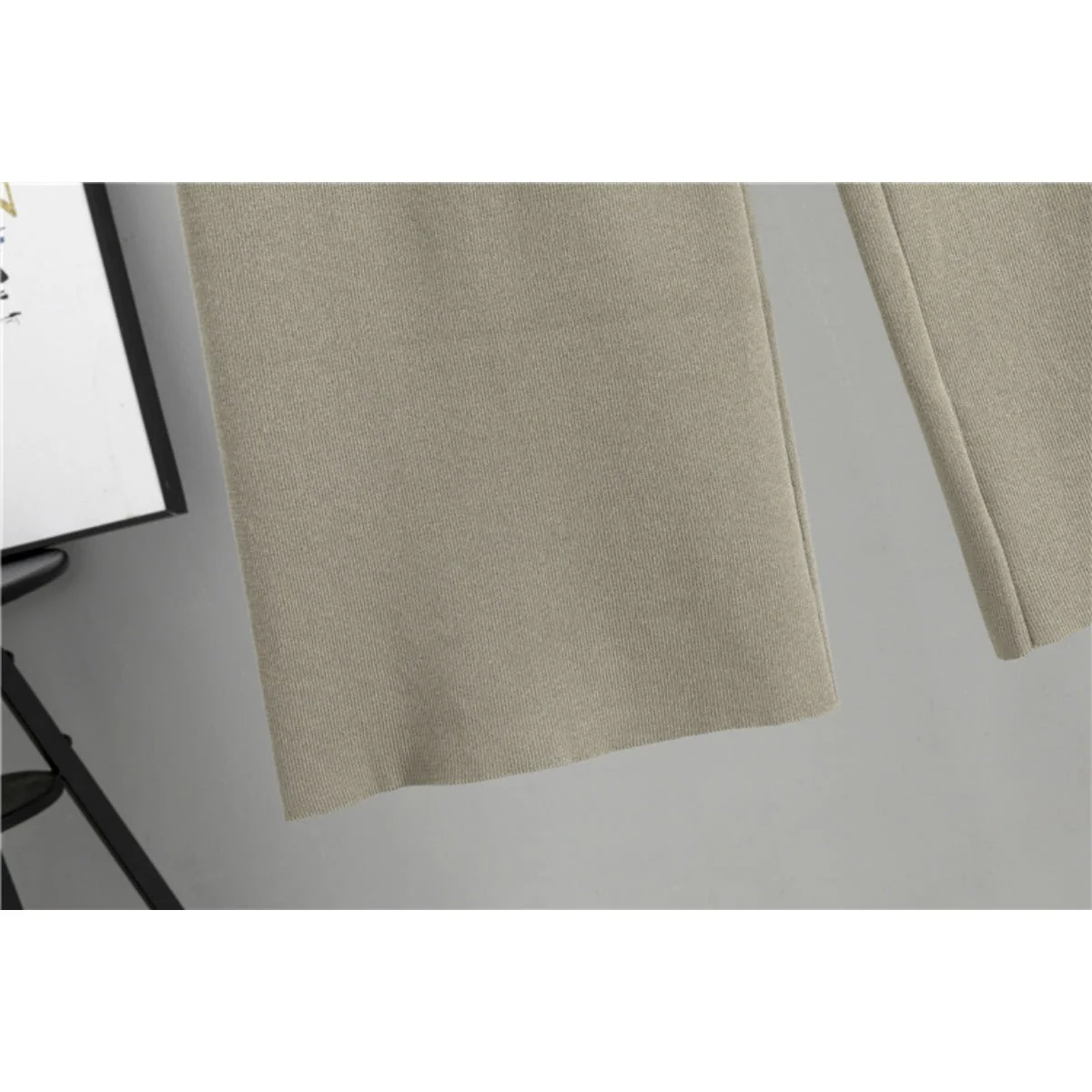 Luxury Knit Oversized Shawl Cardigan Three-Piece Set (MS090) - Image 16