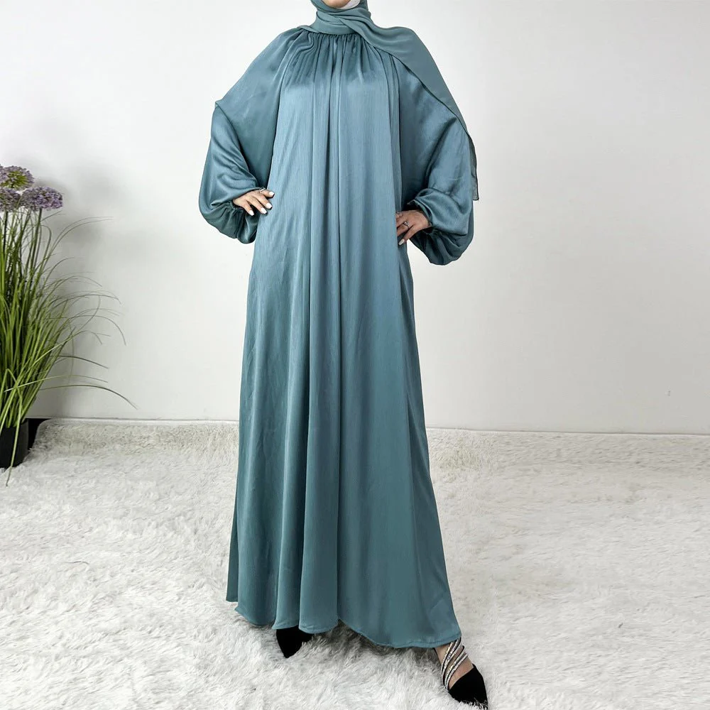 Luxury Lounge Lantern Sleeve Modest Swing Abaya (MA168) - Image 11