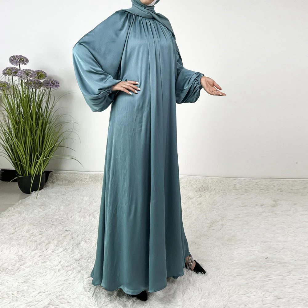 Luxury Lounge Lantern Sleeve Modest Swing Abaya (MA168) - Image 13