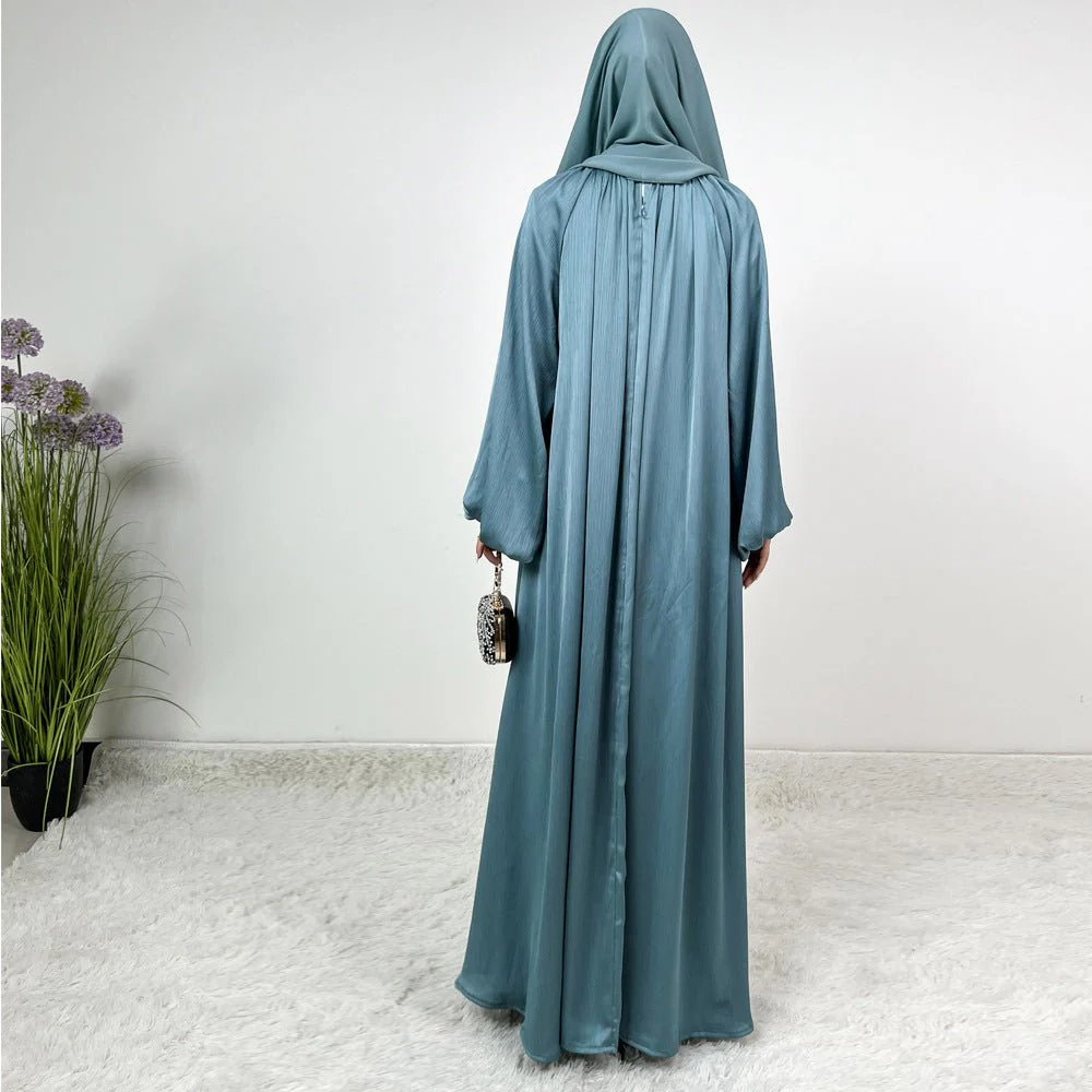 Luxury Lounge Lantern Sleeve Modest Swing Abaya (MA168) - Image 14