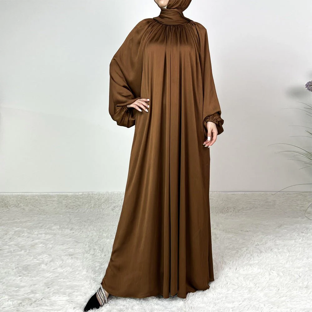 Luxury Lounge Lantern Sleeve Modest Swing Abaya (MA168) - Image 16